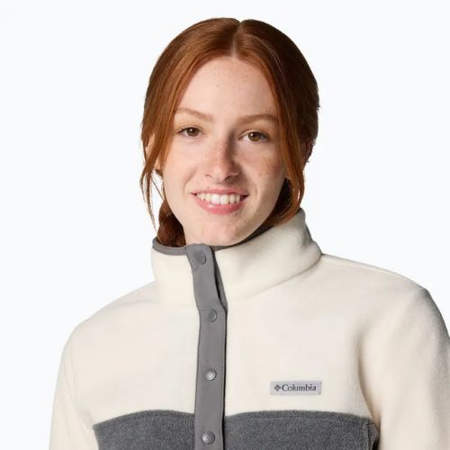 Felpa Columbia Benton Springs donna 1/2 Snap city grey heather / chelk