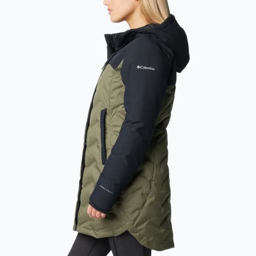 Columbia Mountain Croo III Mid Down Coat donna verde pietra/nero