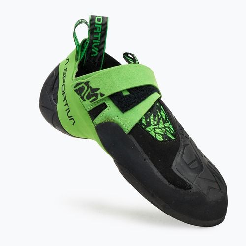 Scarpa da arrampicata La Sportiva Skwama Vegan nero/verde flash da uomo