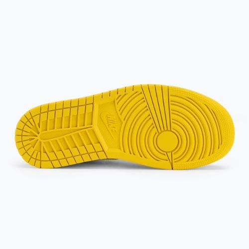 Nike Air Jordan 1 Mid scarpe da donna bianco/nero/zolfo vivo