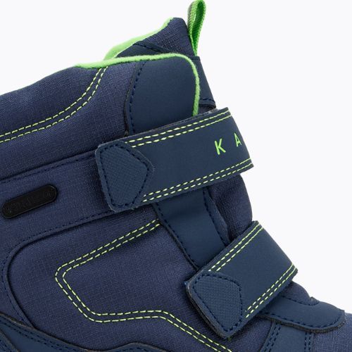 Stivali da neve per bambini KADVA Snowey Mid WaterProof blu navy/verde