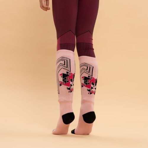 Calze da sci per bambini KADVA Skio Jrg rosa