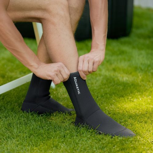 AQUASTIC Calze in neoprene Wintstick 3 mm nero