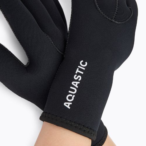 AQUASTIC Guanti in neoprene Wintstick 3 mm nero