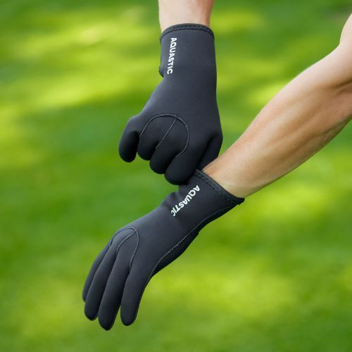 AQUASTIC Guanti in neoprene Wintstick 3 mm nero
