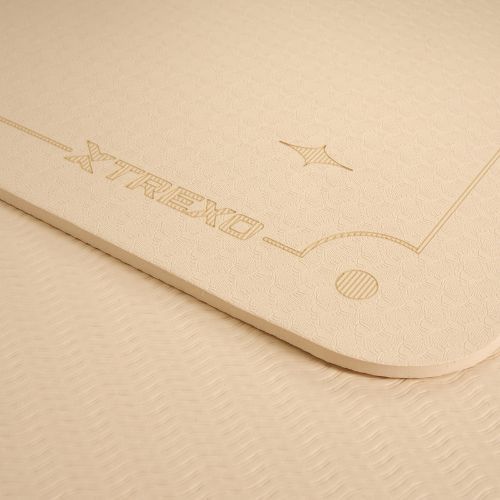 XTREXO tappetino yoga TXO-B4Z001-BZ 6 mm marrone chiaro