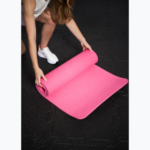 Tappeto fitness TREXO TXO-B4Z002-PK 10 mm rosa