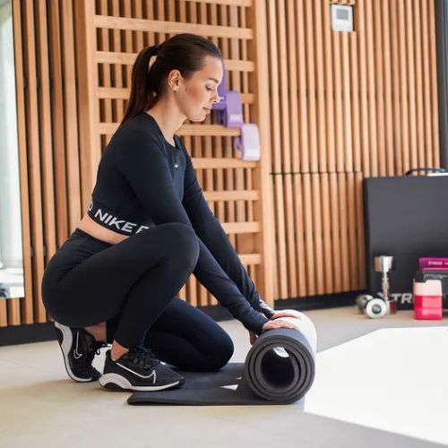Tappeto fitness TREXO TXO-B4Z002-CH 10 mm grafite