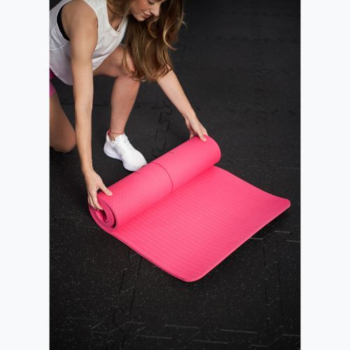 Tappetino fitness TREXO TXO-B4Z002-PK 6 mm rosa