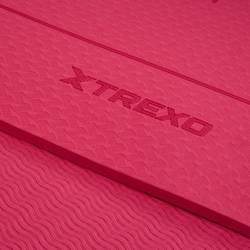 Tappetino fitness TREXO TXO-B4Z002-PK 6 mm rosa