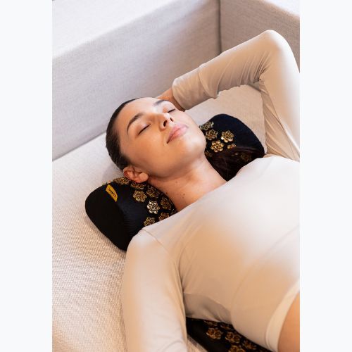 Tappeto per agopressione XTREXO grande con cuscino TXO-B4Z005-BK nero