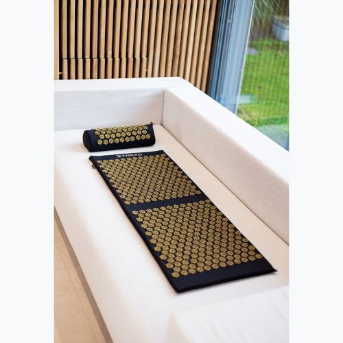 Tappeto per agopressione XTREXO grande con cuscino TXO-B4Z005-BK nero