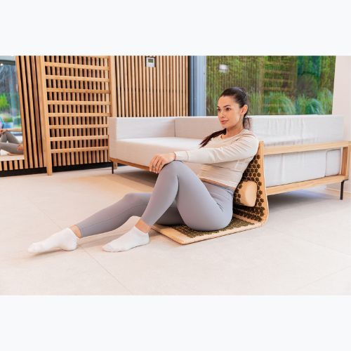 Tappeto per agopressione XTREXO grande con cuscino TXO-B4Z005-BZ marrone