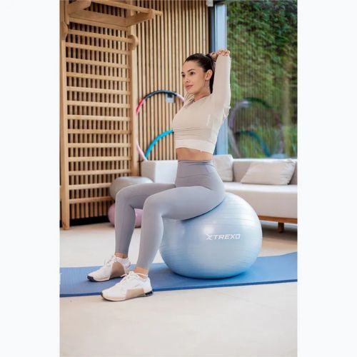 TREXO Gymball TXO-B4Z008-BL 65 cm blu