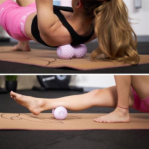 XTREXO palla per massaggio doppio TXO-B4Z075-VT viola