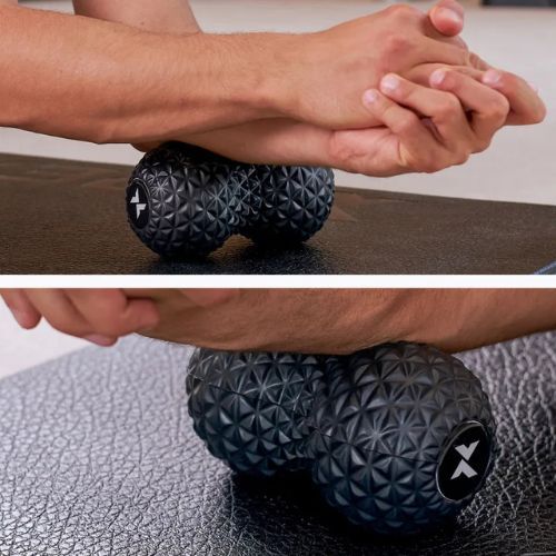 XTREXO palla per massaggio doppia TXO-B4Z075-BK nero