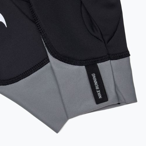 Guanti da corsa Nike Pacer Midweight RG da uomo nero/grigio fumo/argento