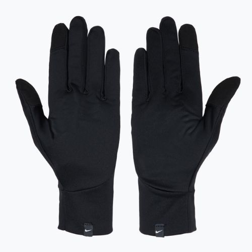 Guanti da corsa Nike Pacer Lightweight RG da uomo, nero/nero/argento