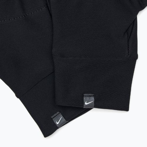 Set fascia da braccio + guanti da donna Nike Essential Running nero/nero/argento