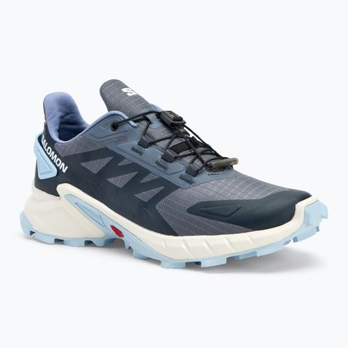 Salomon Supercross 4 scarpe da corsa donna grisaglia/bianco/blu cachemire