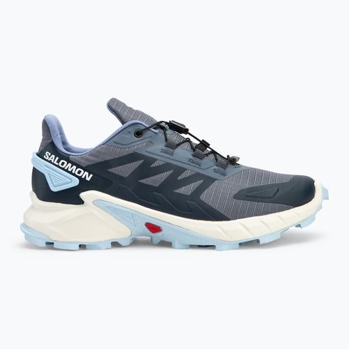 Salomon Supercross 4 scarpe da corsa donna grisaglia/bianco/blu cachemire