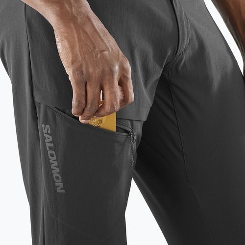 Pantaloni da trekking da uomo Salomon Wayfarer nero profondo