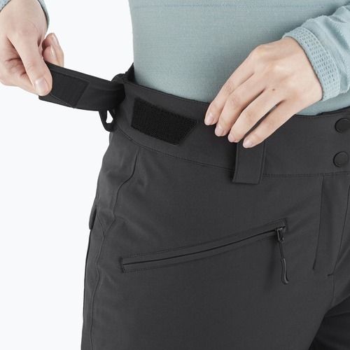 Pantaloni da sci da donna Salomon Edge nero profondo