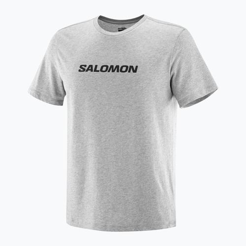 Maglietta Salomon Logo Performance Uomo grigio erica