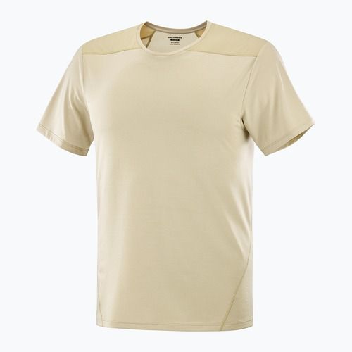 Maglietta da trekking Salomon Outline white pepper da uomo
