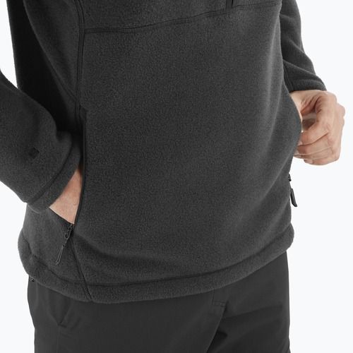 Felpa trekking da uomo Salomon Chroma Fleece Hz nero profondo