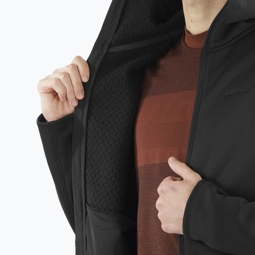 Felpa da trekking da uomo Salomon Essential Midwarm Hd nero profondo