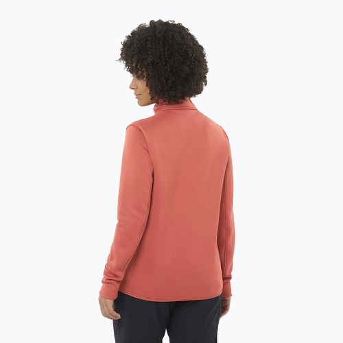 Felpa Salomon Essential Midwarm Fz Uomo tandoori spice trekking