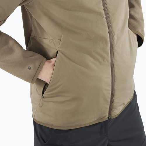 Felpa da trekking Salomon Outline Hyb Warm Hd shitake da uomo