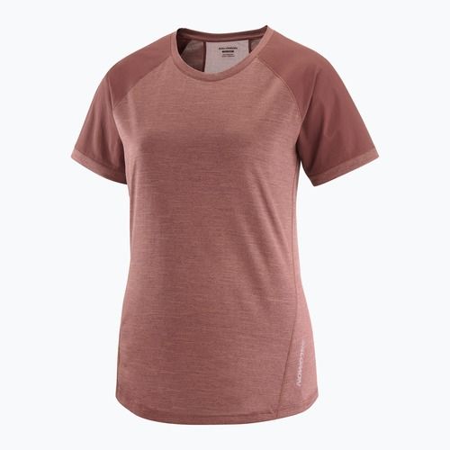 Maglietta trekking donna Salomon Outline rum raisin