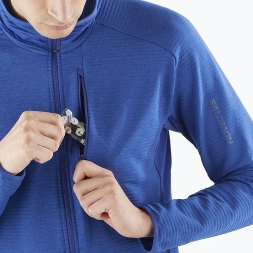 Felpa Salomon Essential Lightwarm FZ surf the web trekking da uomo
