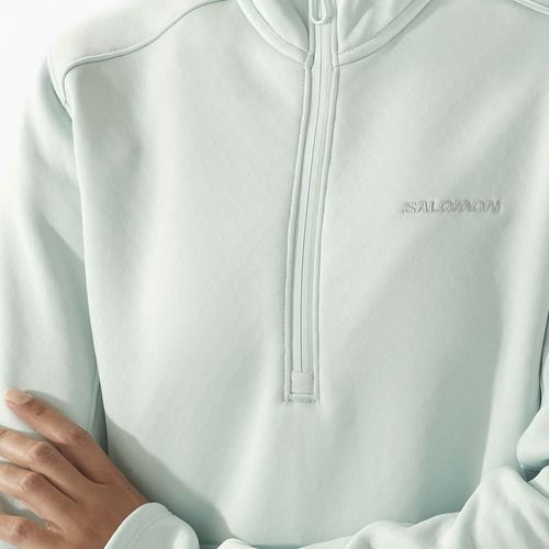 Giacca da trekking da donna Salomon Essential Midwarm HZ blu scuro