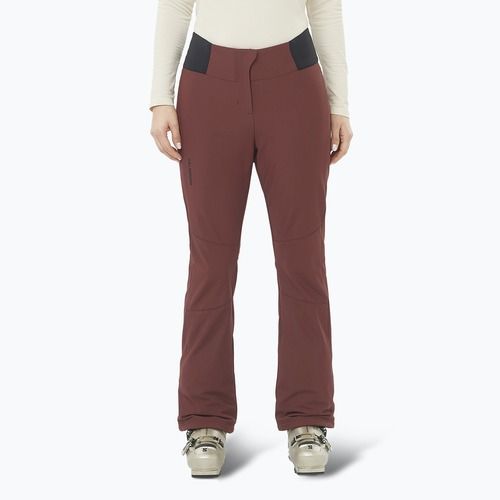 Pantaloni da sci donna Salomon Reason rum raisin