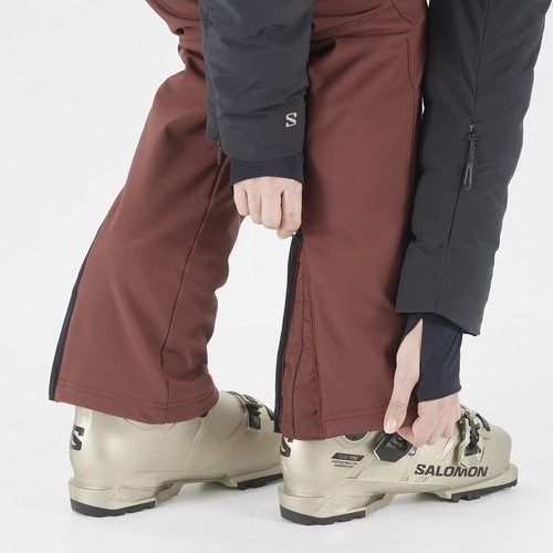 Pantaloni da sci donna Salomon Reason rum raisin