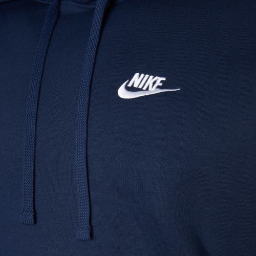 Uomo Nike Sportswear Club Fleece Hoodie midnight navy/midnight navy/white