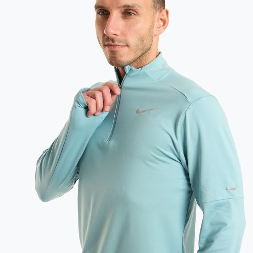 Uomo Nike Dri-FIT Element 1/2-Zip denim turchese, manica lunga da running
