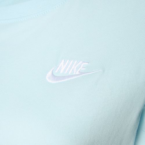 Maglietta Nike Sportswear Club Essentials donna blu ghiacciaio/bianco