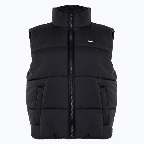 Giacca senza maniche Nike Sportswear Classic Puffer Therma-Fit nero/bianco da donna