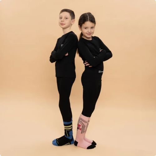 OneTeam Achill Jr Set di intimo termico per bambini nero