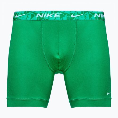 Boxer da uomo Nike Everyday Cotton Stretch 3 paia verde/nero