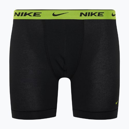Boxer Nike Everyday Cotton Stretch da uomo 3 paia cyber nero/grigio cuoio/pony scuro