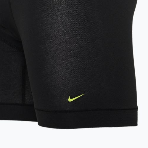 Boxer Nike Everyday Cotton Stretch da uomo 3 paia cyber nero/grigio cuoio/pony scuro