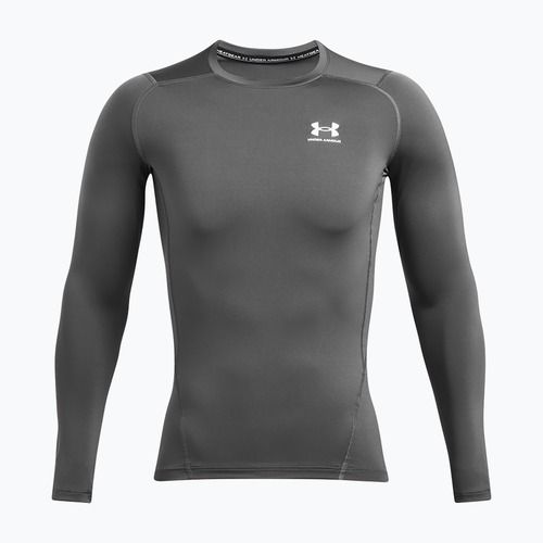 Under Armour Heat Gear Armour Comp Uomo manica lunga da allenamento in bianco e nero