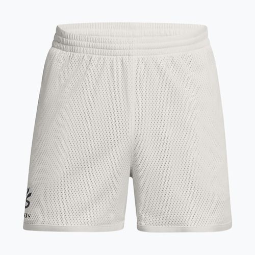 Under Armour pantaloncini da basket da uomo Curry Splash Short bianco/crema/nero