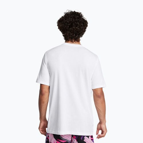 Maglietta Under Armour Curry Logo Uomo Trend bianco/viola