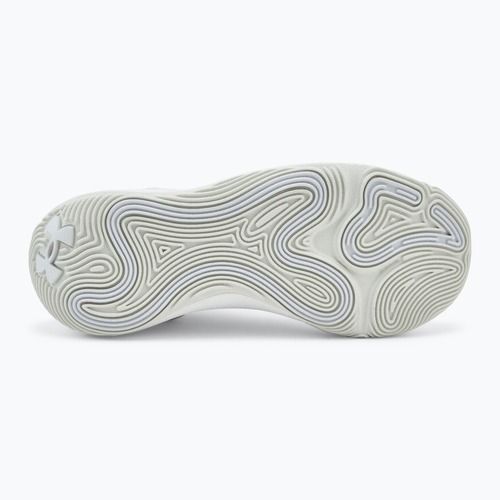 Under Armour Spawn 6 scarpe da basket bianco/grigio resistente/bianco clay